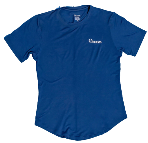 Playera deportiva, original con logo, azul marino